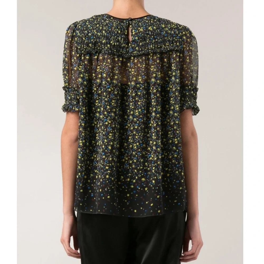 Marc Jacobs Flower Print Top Size 4 - Picture 3 of 8